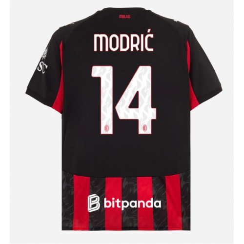 AC Milan Luka Modric #14 Hemmatröja 2025-26 Kortärmad AC Milan Luka Modric #14 Hemmatröja 2025-26 Kortärmad